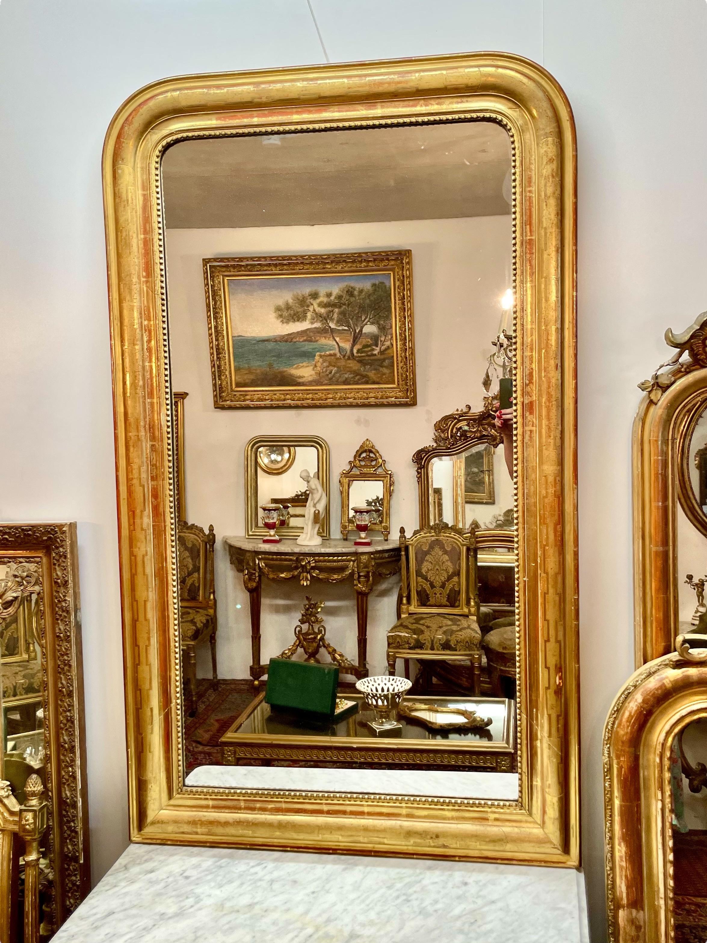 Louis Philippe Giltwood Wall Mirror 2