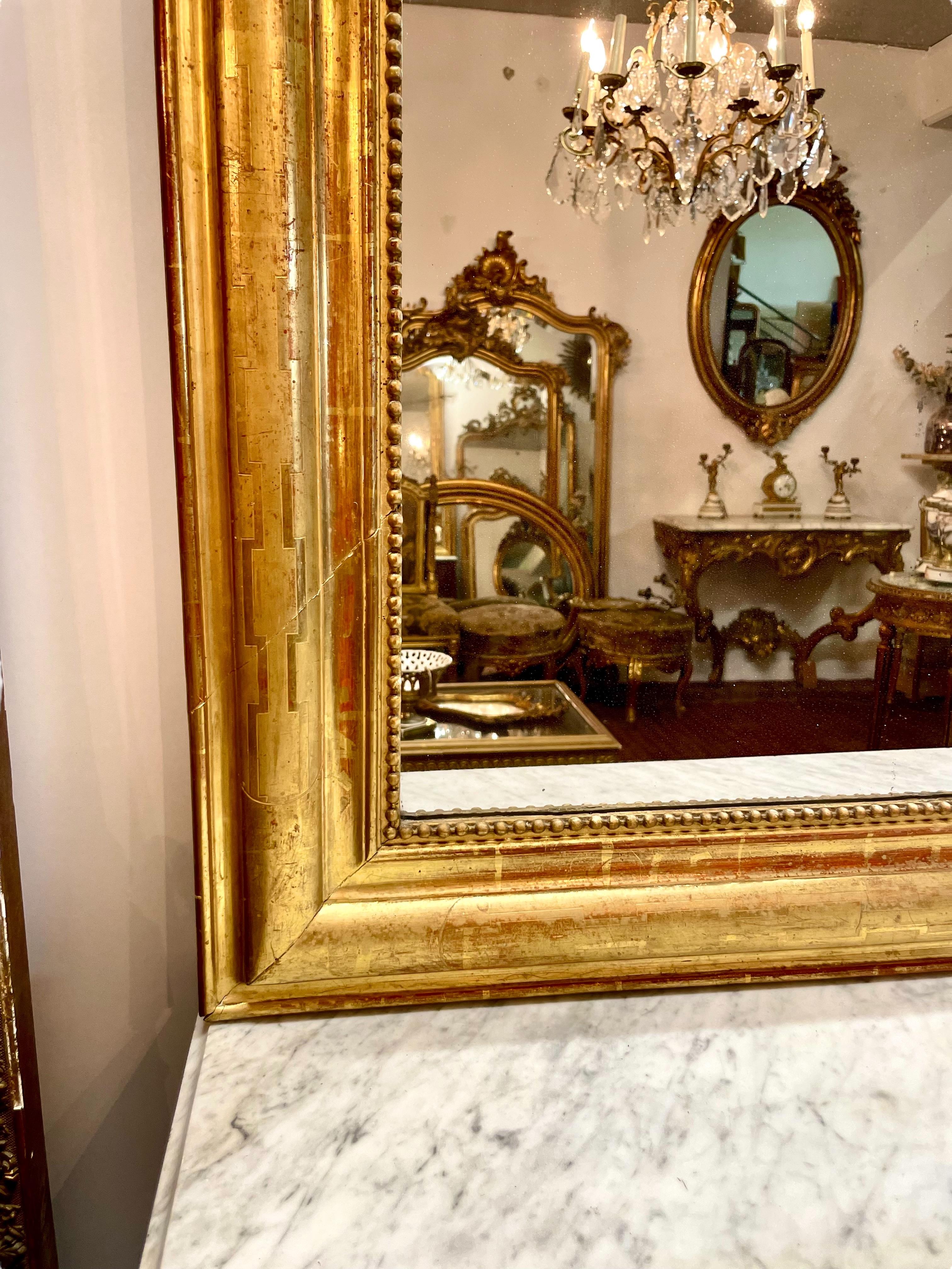 Louis Philippe Giltwood Wall Mirror 3