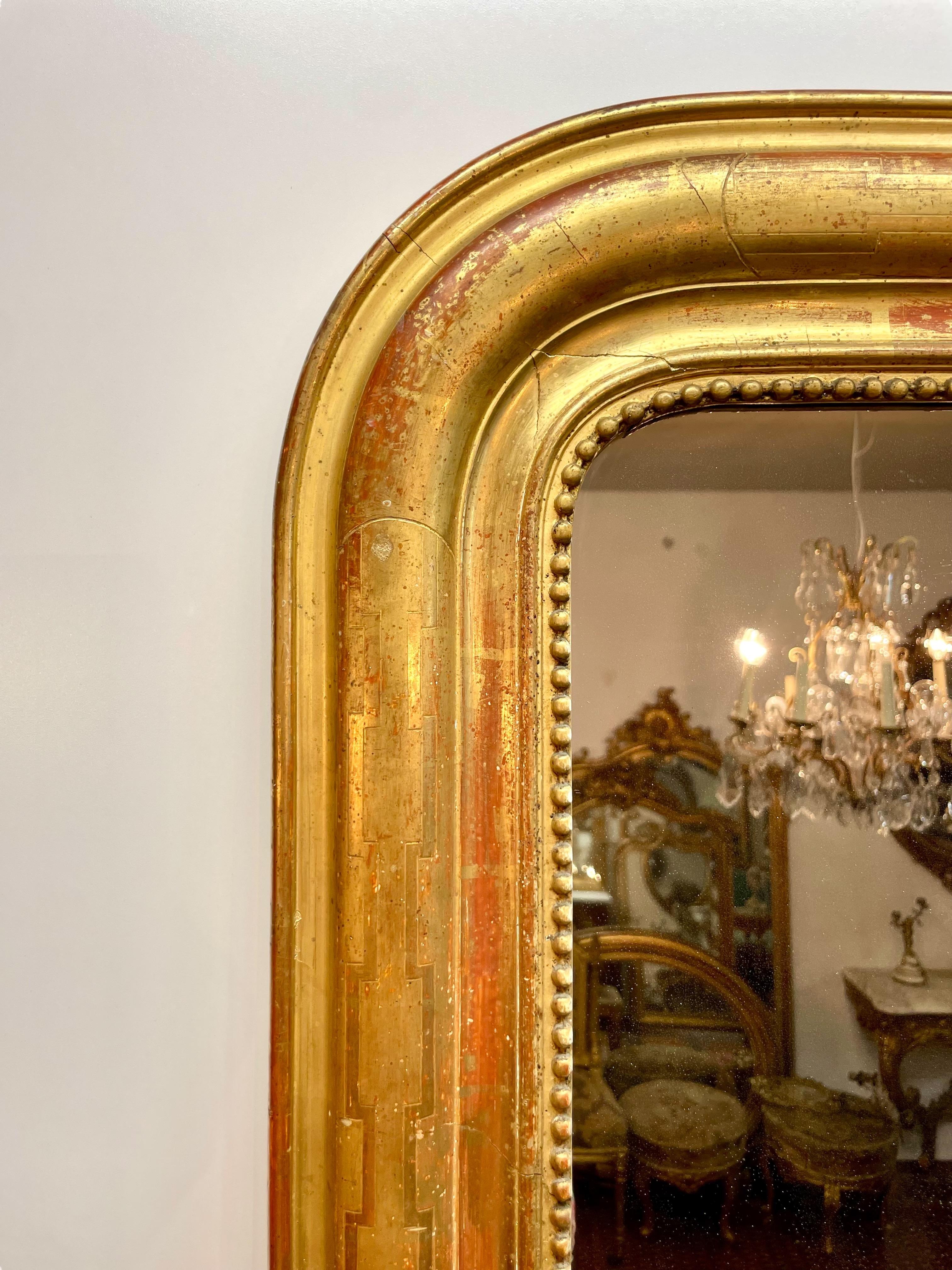 Louis Philippe Giltwood Wall Mirror 4