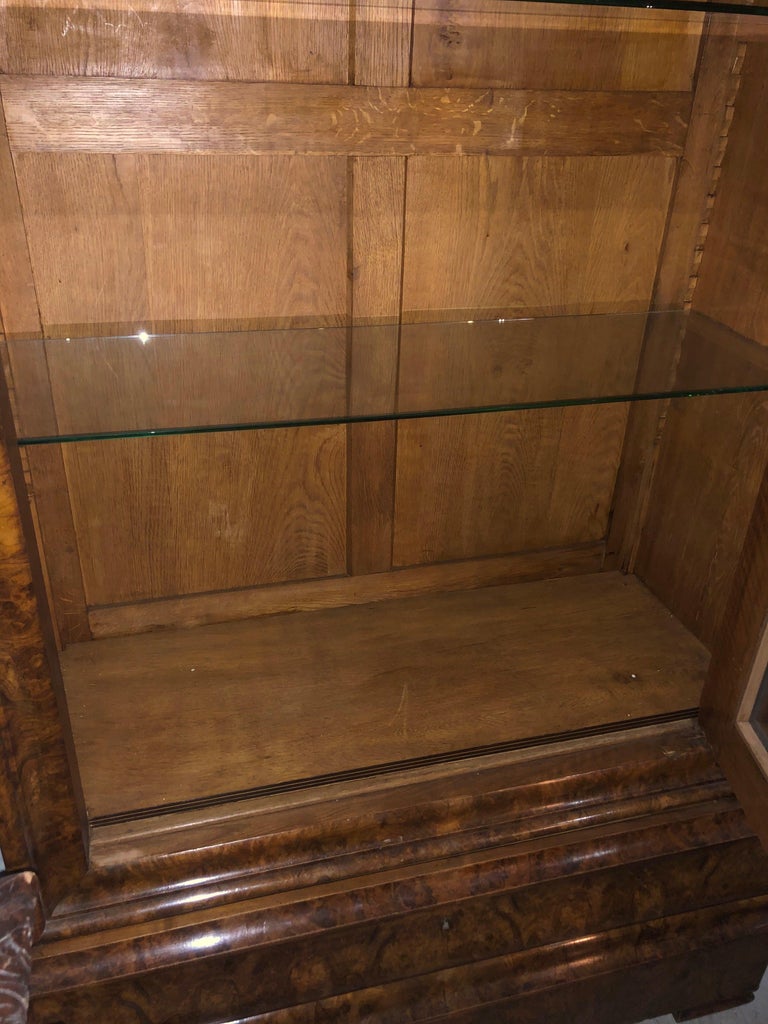 19th Century Louis-Philippe Glass Door Cabinet, circa 1830 For Sale
