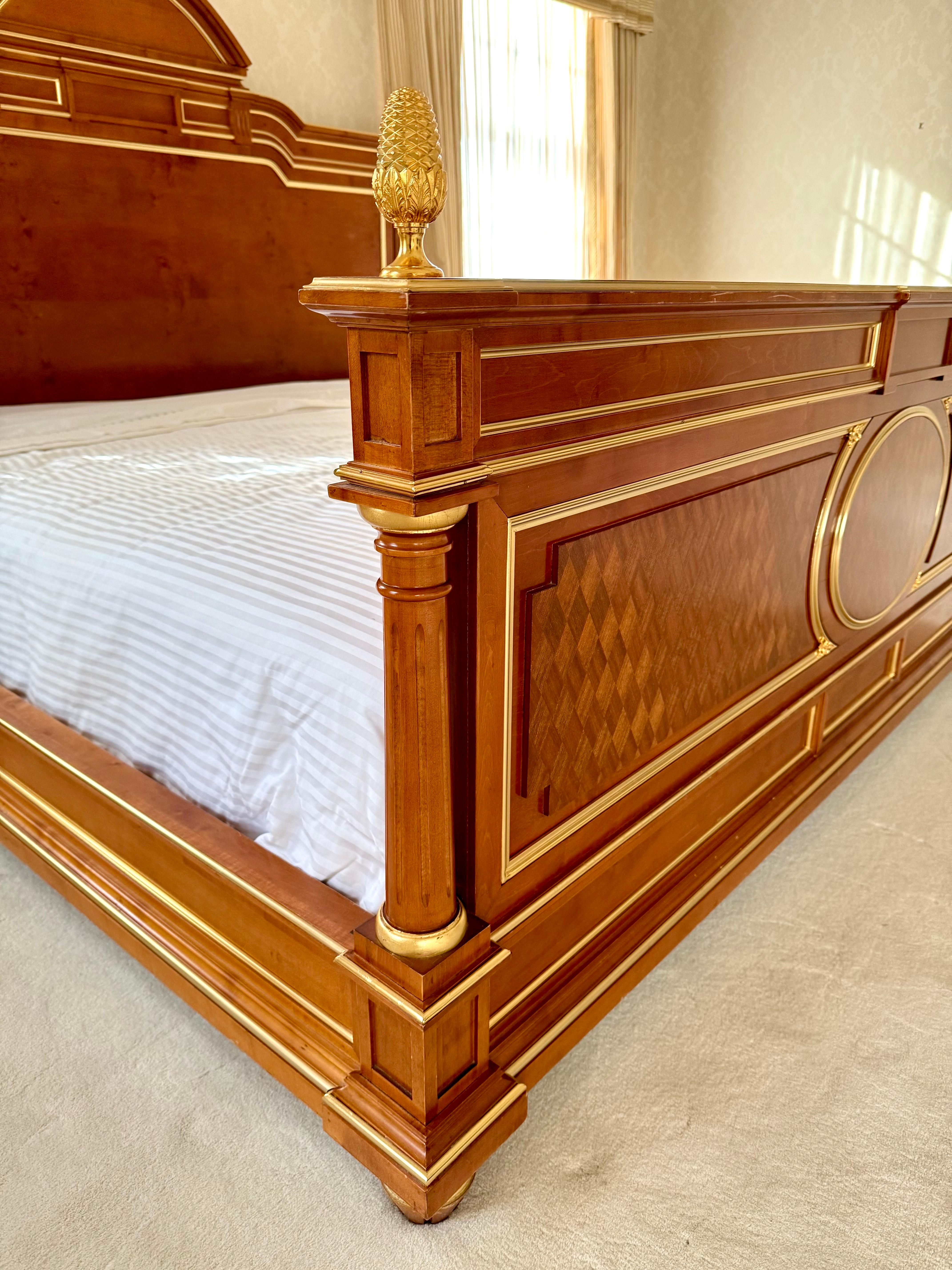 Louis Philippe King Size Bed Frame Louis XVI Style French Bedroom 2