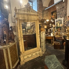 Louis Philippe Lacquered Wood Sicilian Noble Wardrobe