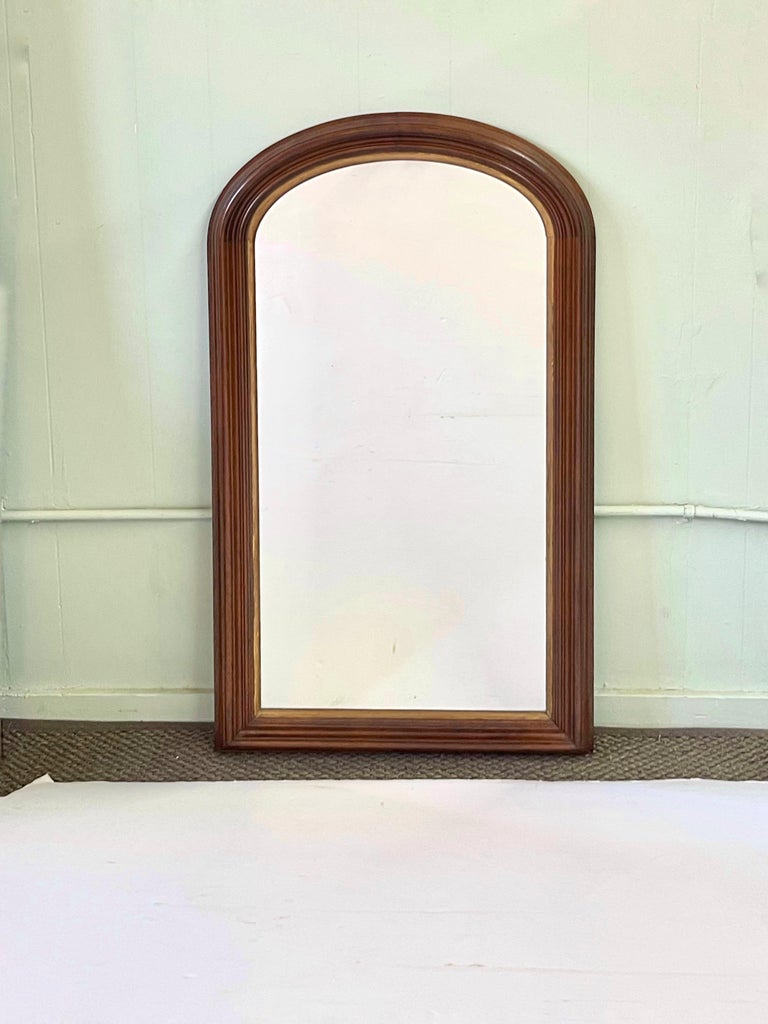 Louis Philippe Mahogany and Giltwood Wall Mirror For Sale at 1stDibs