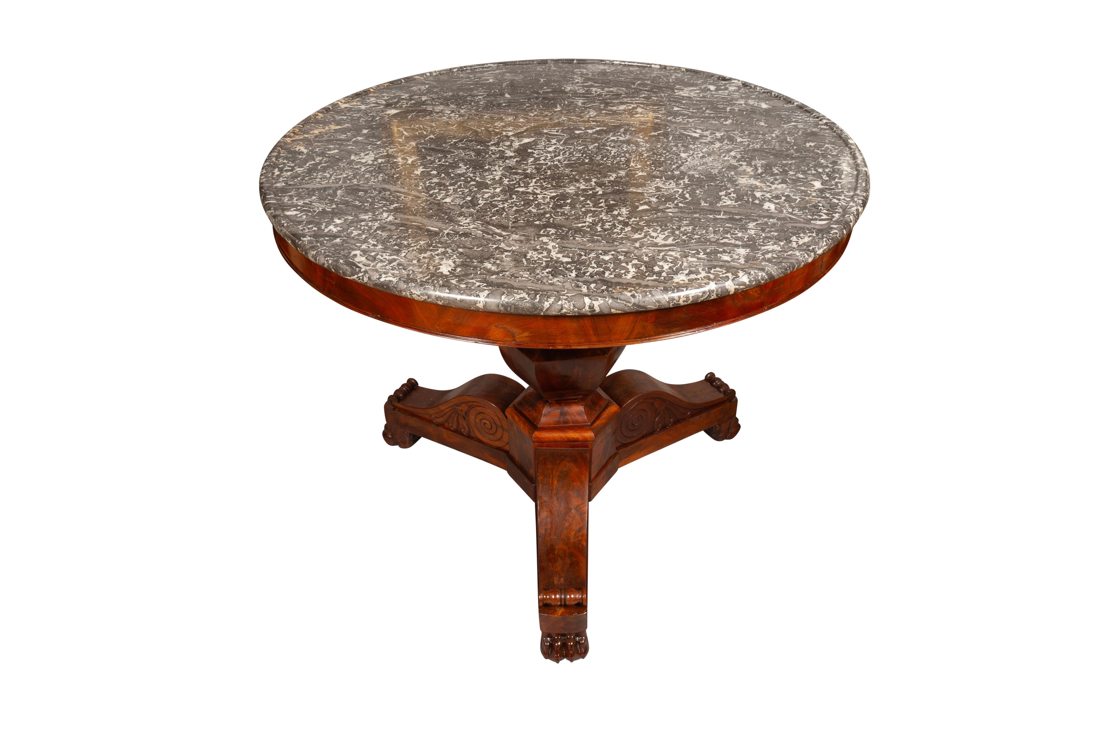 French Louis Philippe Mahogany Center table For Sale