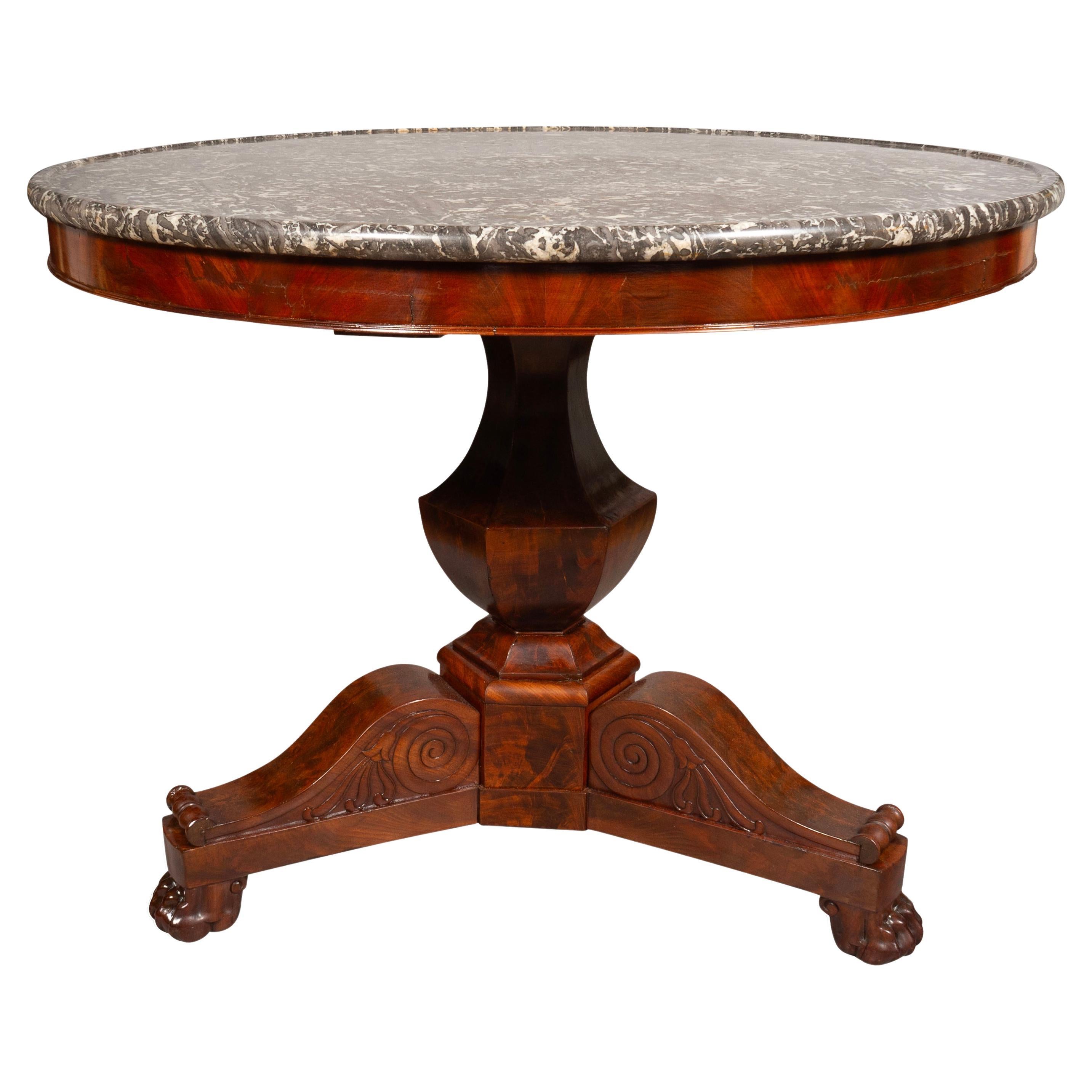 Louis Philippe Mahogany Center table For Sale