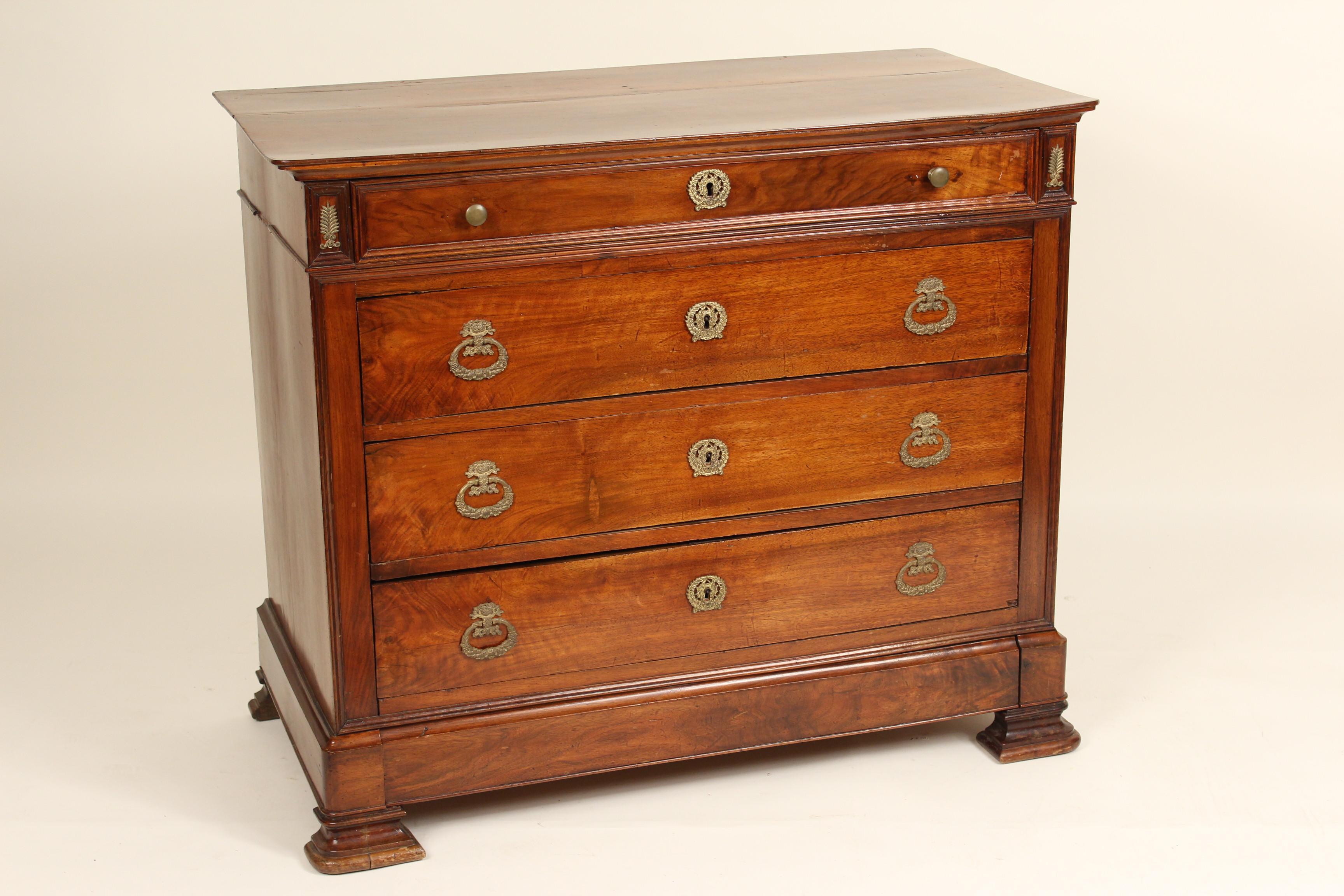 European Louis Philippe Mahogany Chest of Drawers