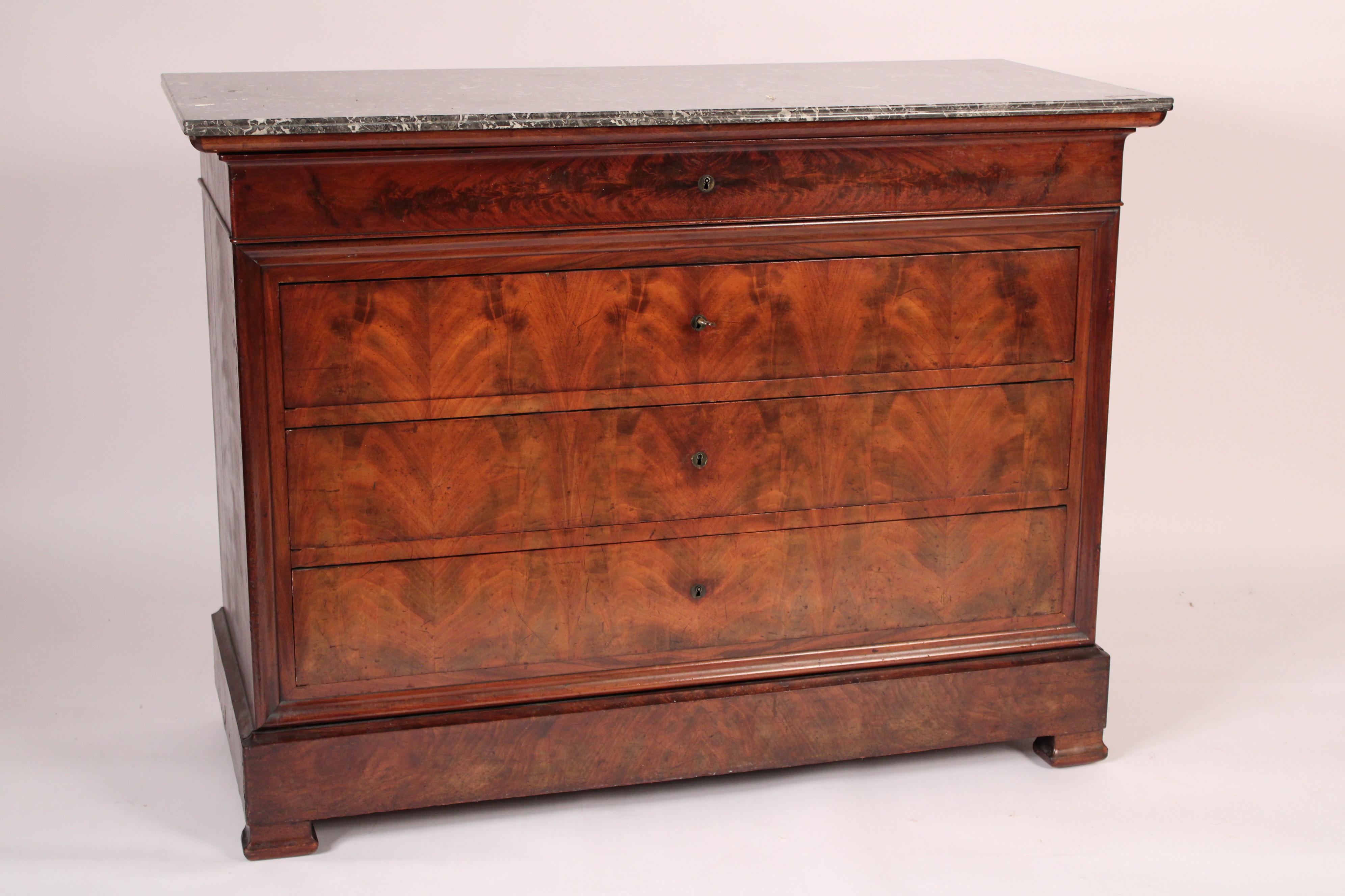 European Louis Philippe Mahogany Chest of Drawers