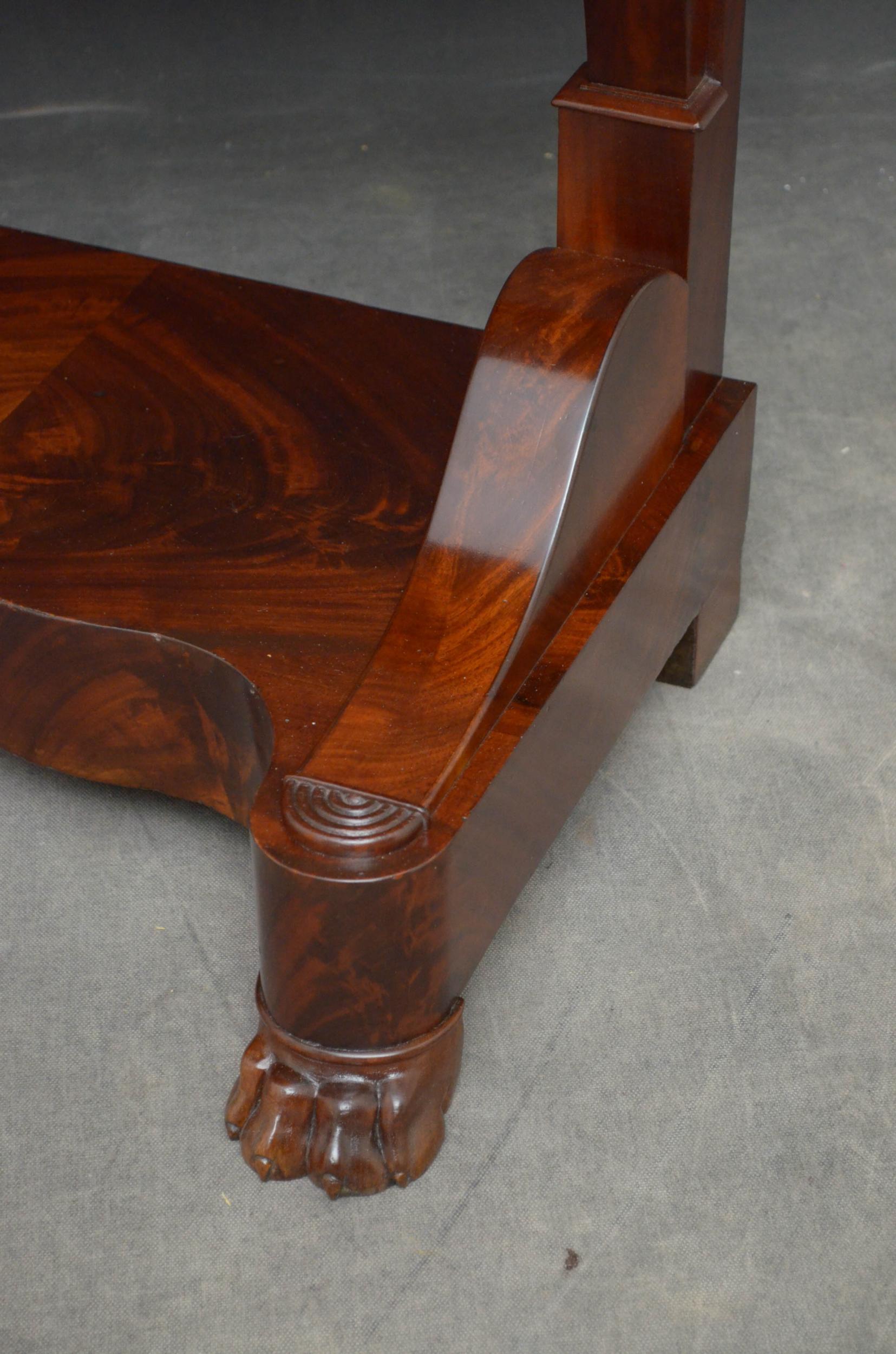 Louis Philippe Mahogany Console Table For Sale 5