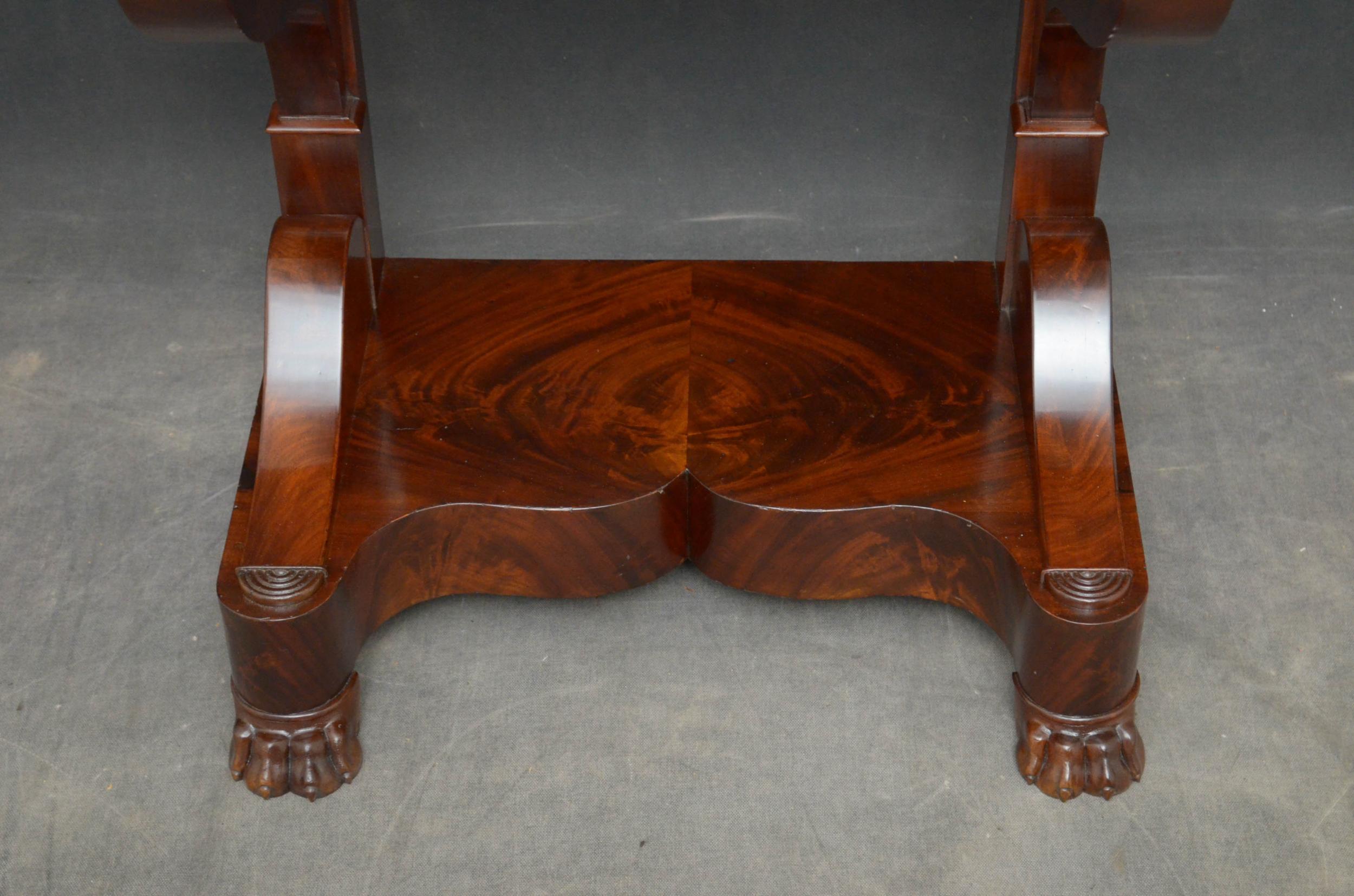 Louis Philippe Mahogany Console Table For Sale 4