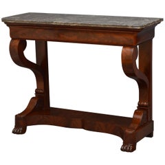 Louis Philippe Mahogany Console Table