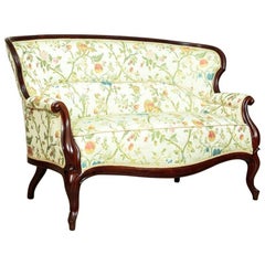 Louis Philippe Mahogany Sofa in New Upholstery, circa 1870