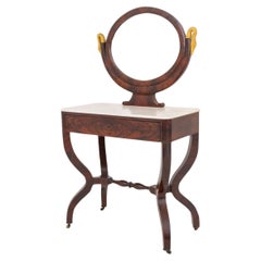 Antique Louis Philippe Mahogany Vanity Table, ca. 1840