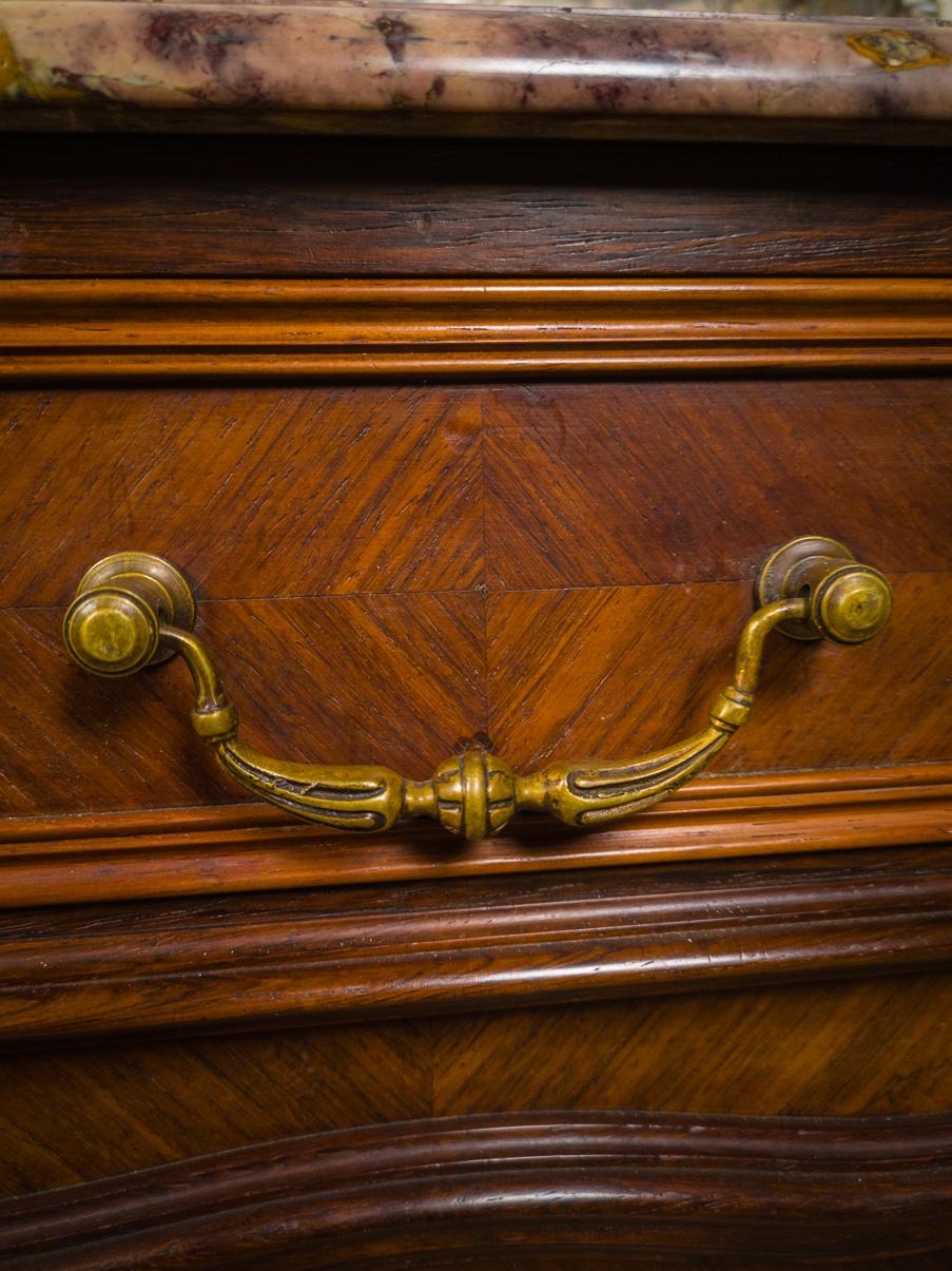 Louis Philippe Marble Top Buffet Sideboard, 19th Century For Sale 5
