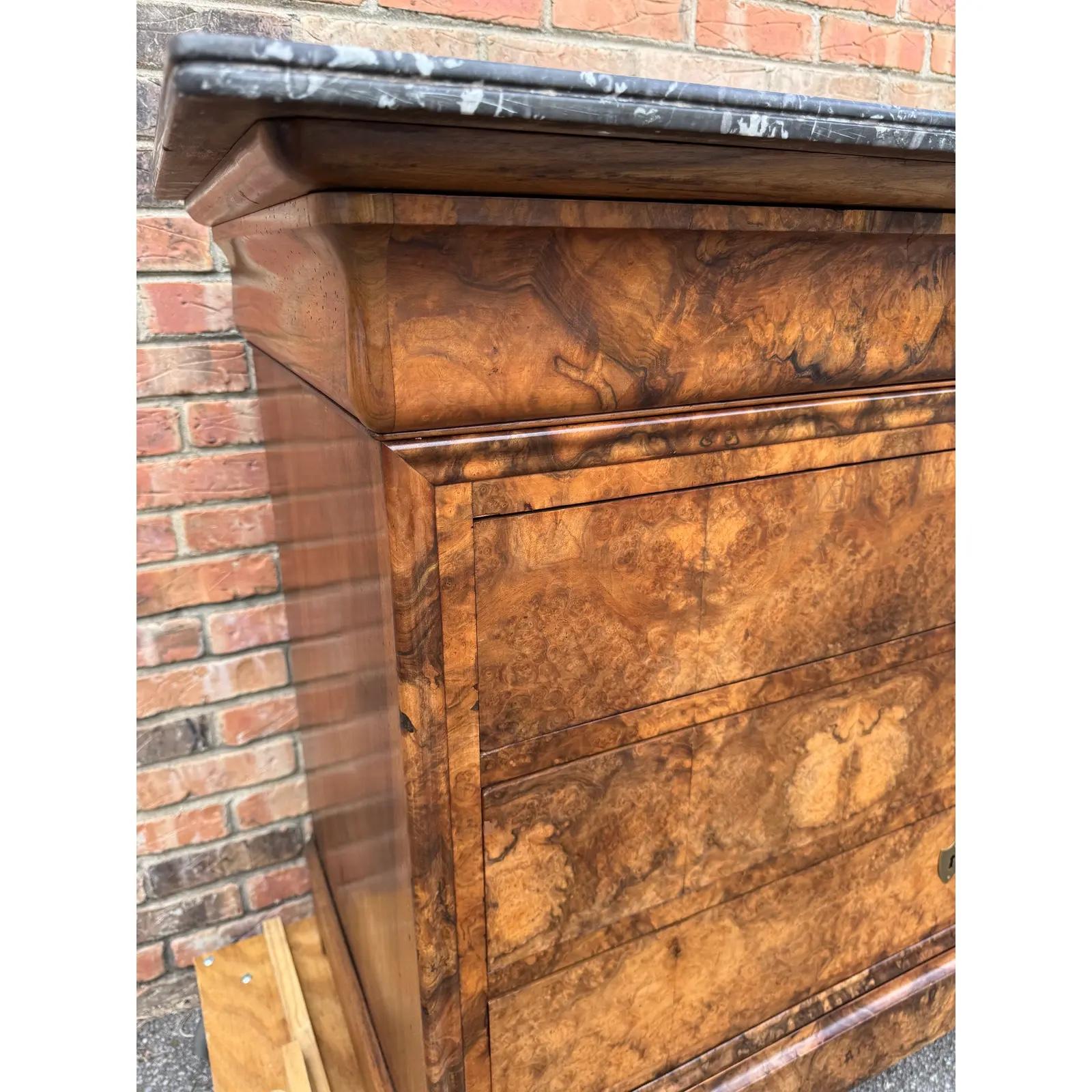 Cómoda de mármol Louis Philippe Francés en venta