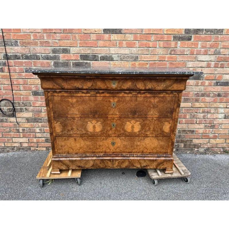 Cómoda de mármol Louis Philippe en venta 3