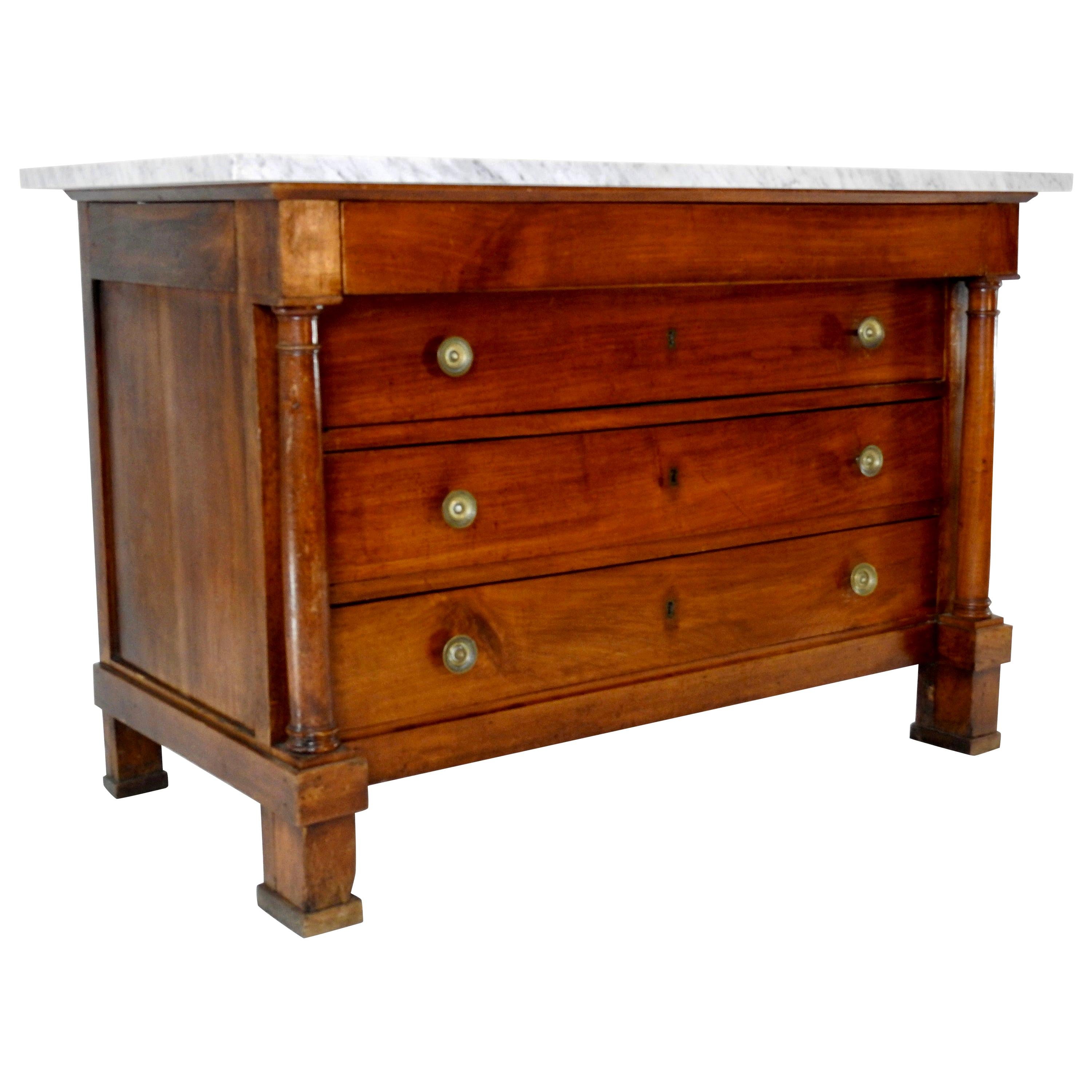 Louis Philippe Marble-Top Commode For Sale