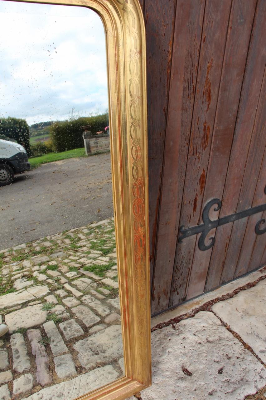 Louis Philippe Mirror 144 Cm High 19th Century (Französisch) im Angebot