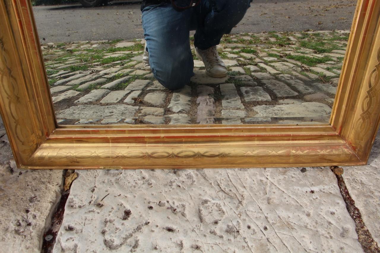Louis Philippe Mirror 144 Cm High 19th Century (19. Jahrhundert) im Angebot