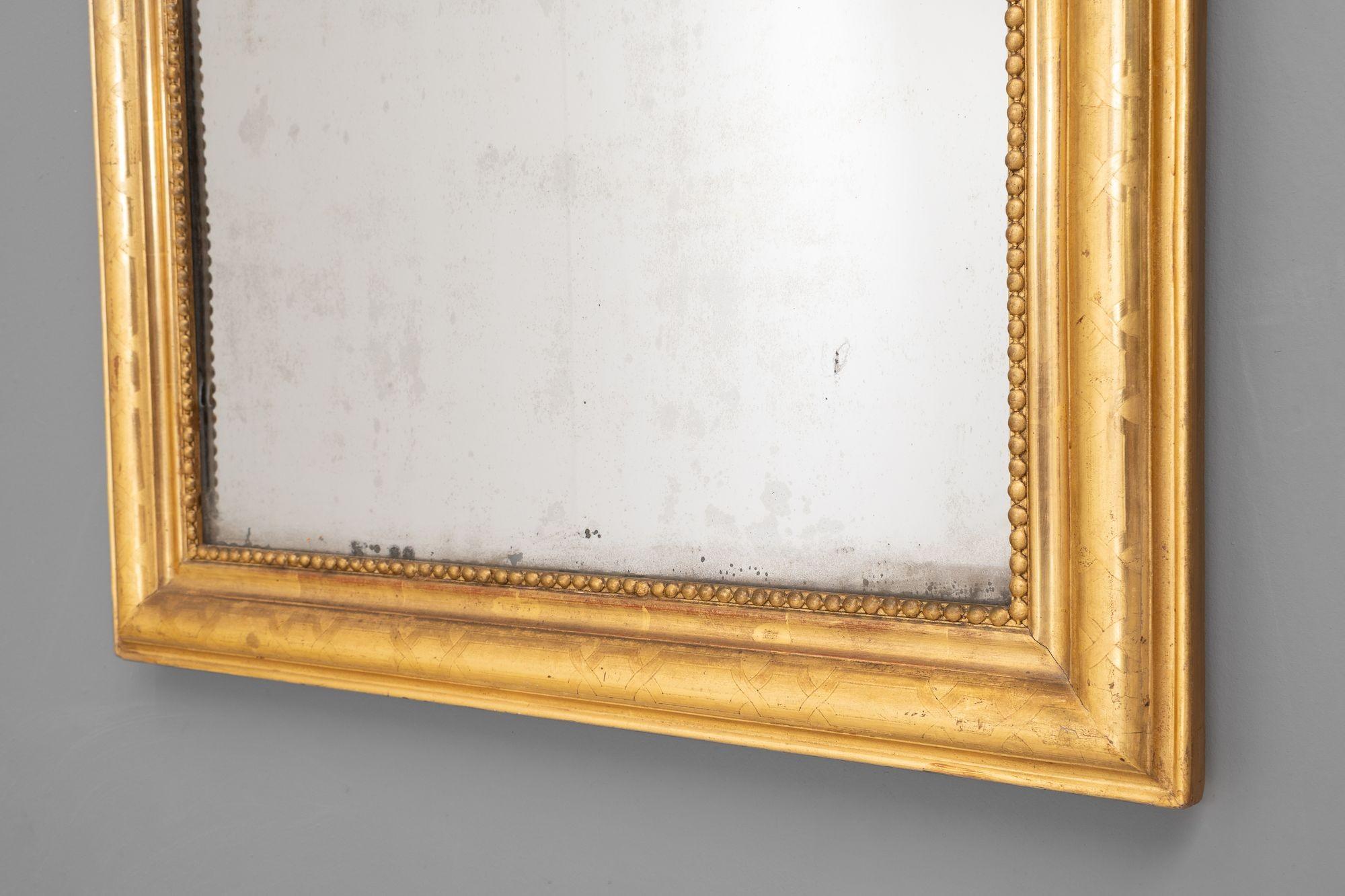 Louis Philippe Mirror In Good Condition For Sale In London, England