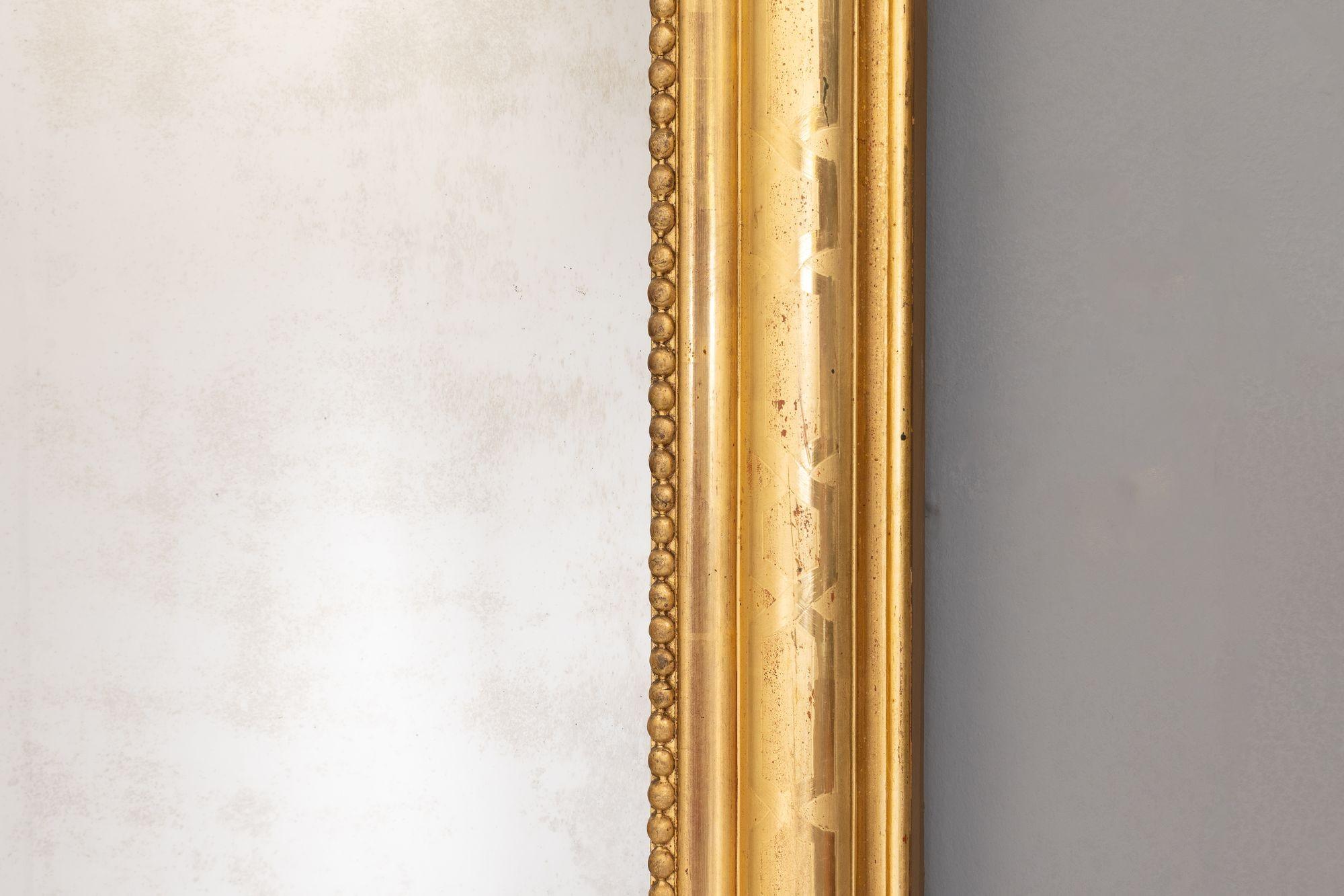 Glass Louis Philippe Mirror For Sale
