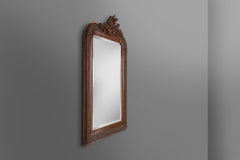 Louis Philippe Spiegel aus Gips und Holz mit handgefertigten Verzierungen, Frankreich c