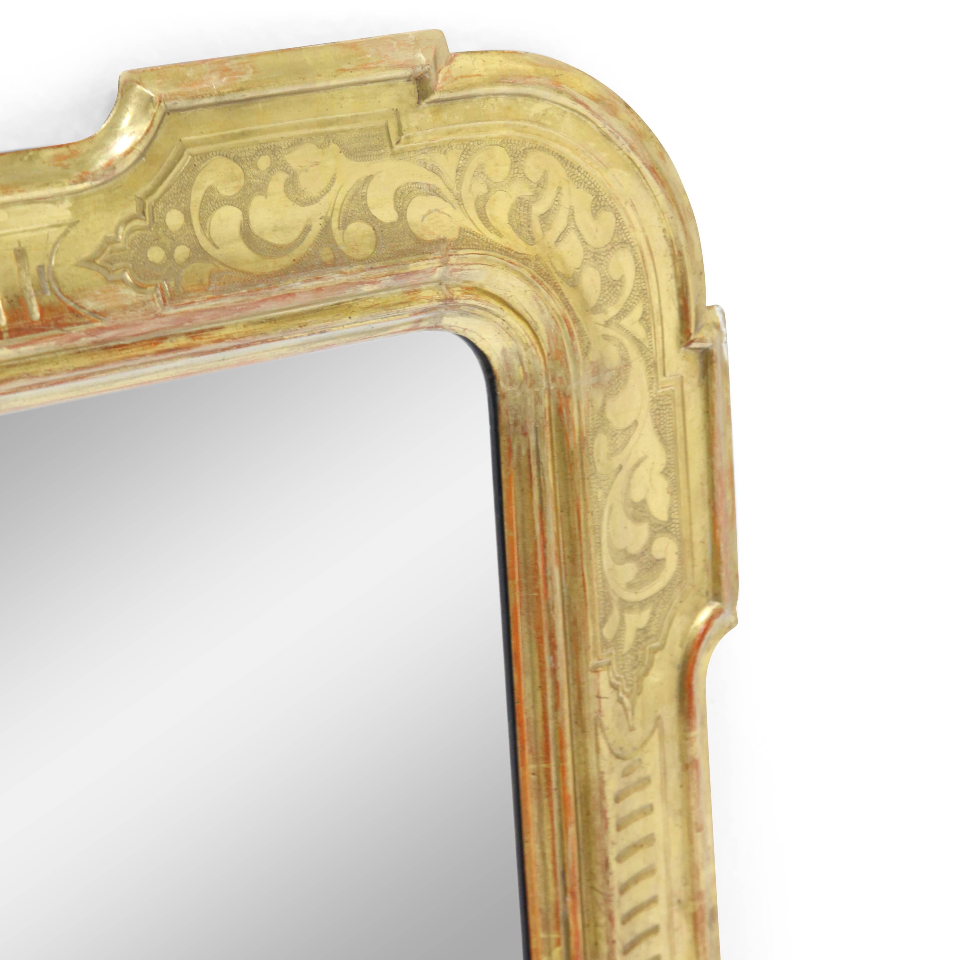 Italian Louis Philippe Mirror, Italy, Second Half of the 19th Century