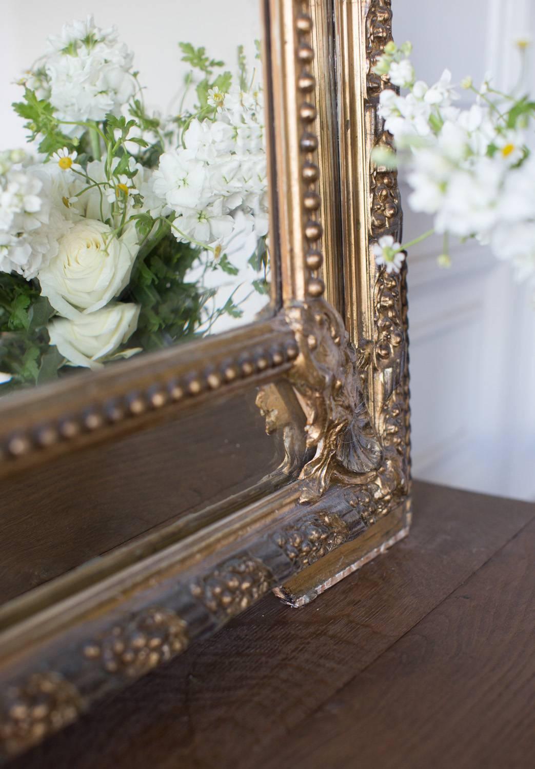 18th Century Louis Philippe Mirror with Beveled Glass For Sale