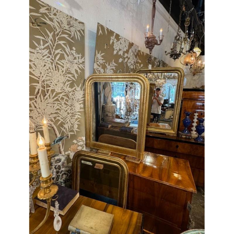 Miroir Louis Philippe avec Patern en X Bon état - En vente à Dallas, TX