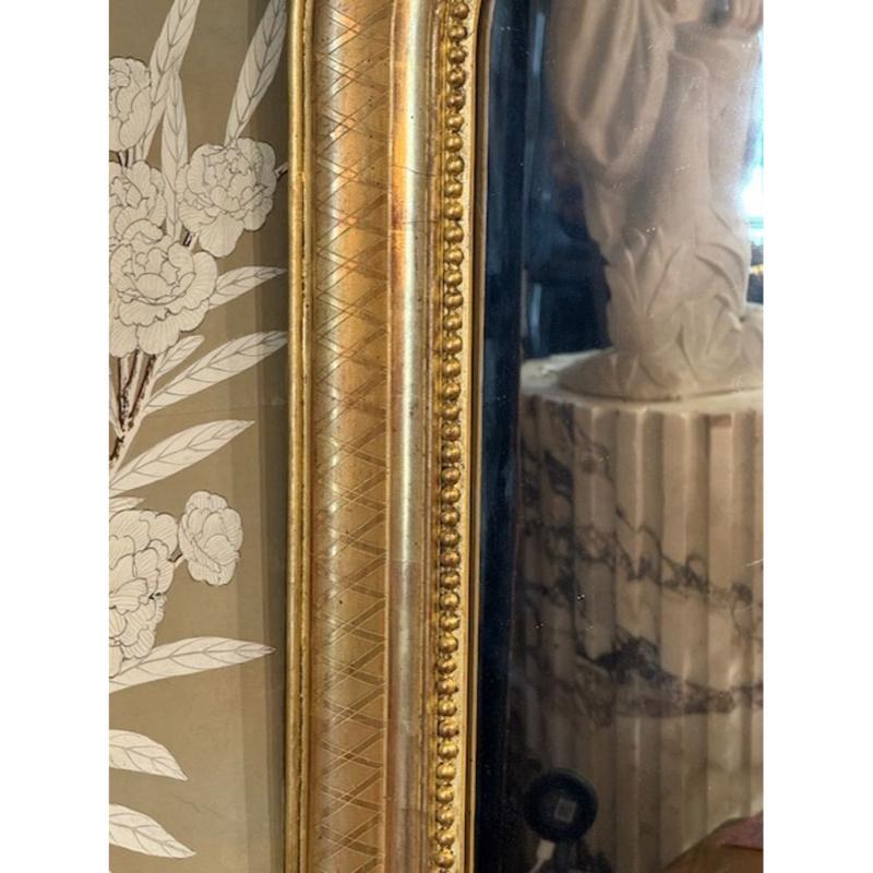 Miroir Louis Philippe avec Patern en X en vente 1
