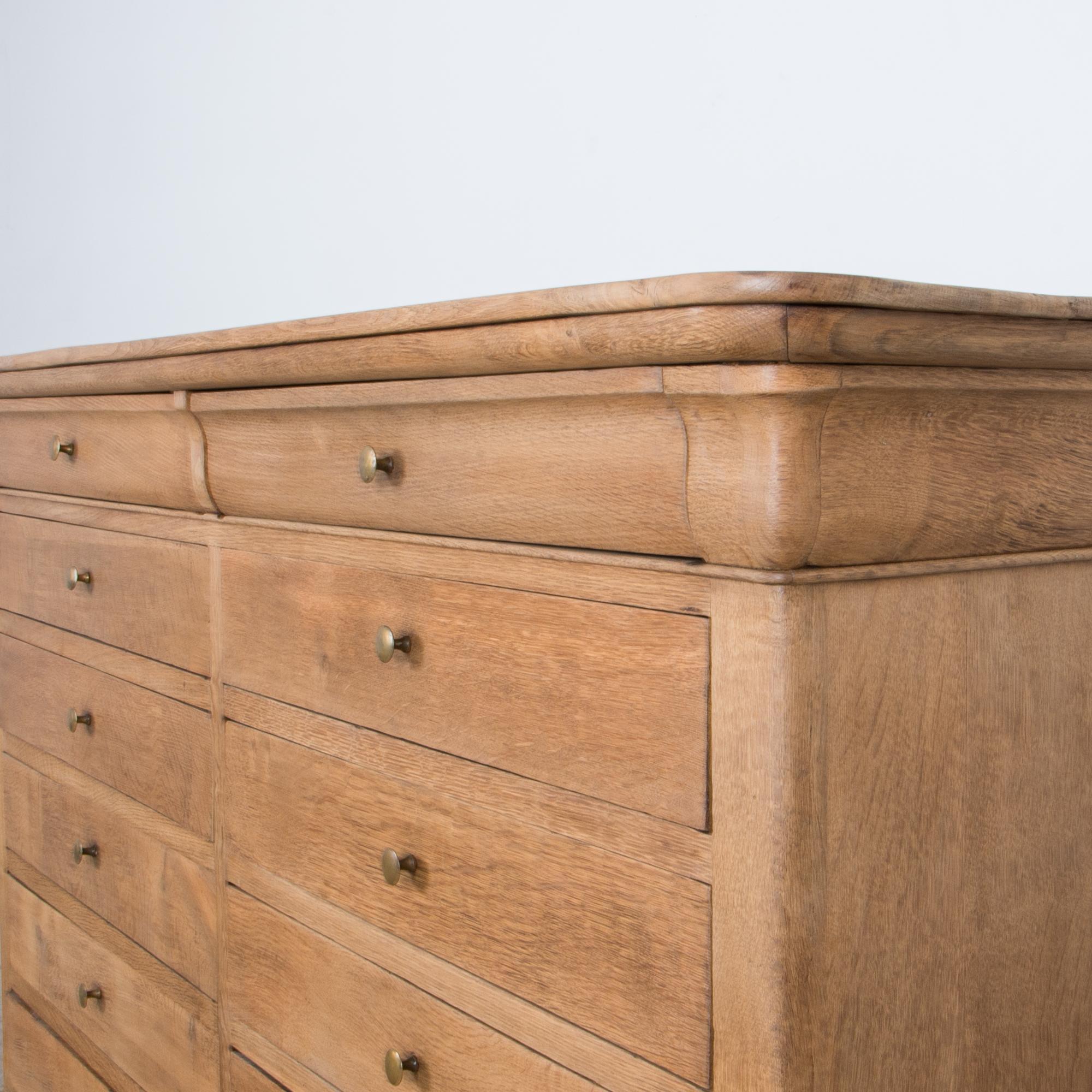 Louis Philippe Oak Double Drawer Chest 7