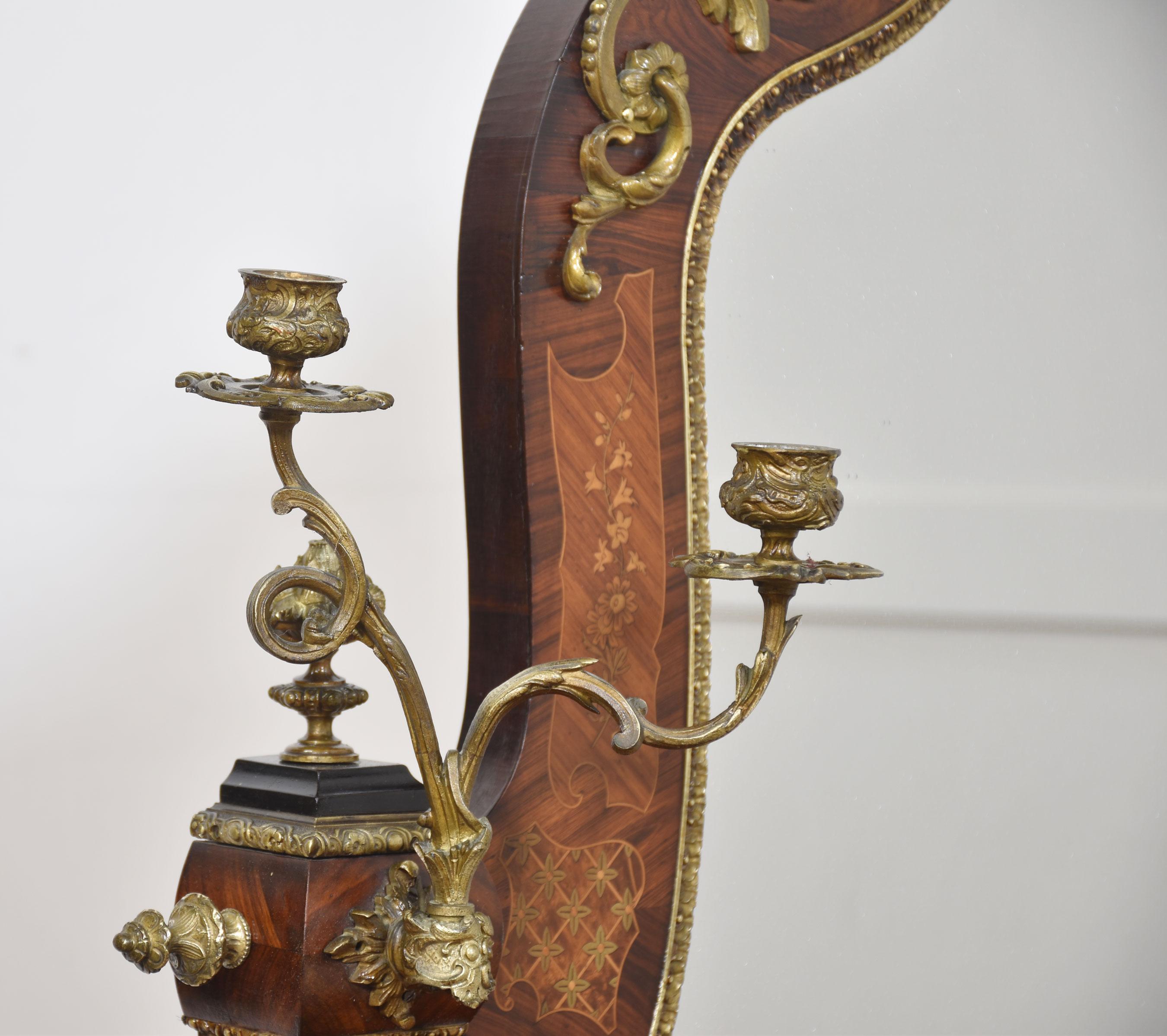 Louis Philippe ormolu-mounted inlaid dresing table by Maison Pretot Paris For Sale 12