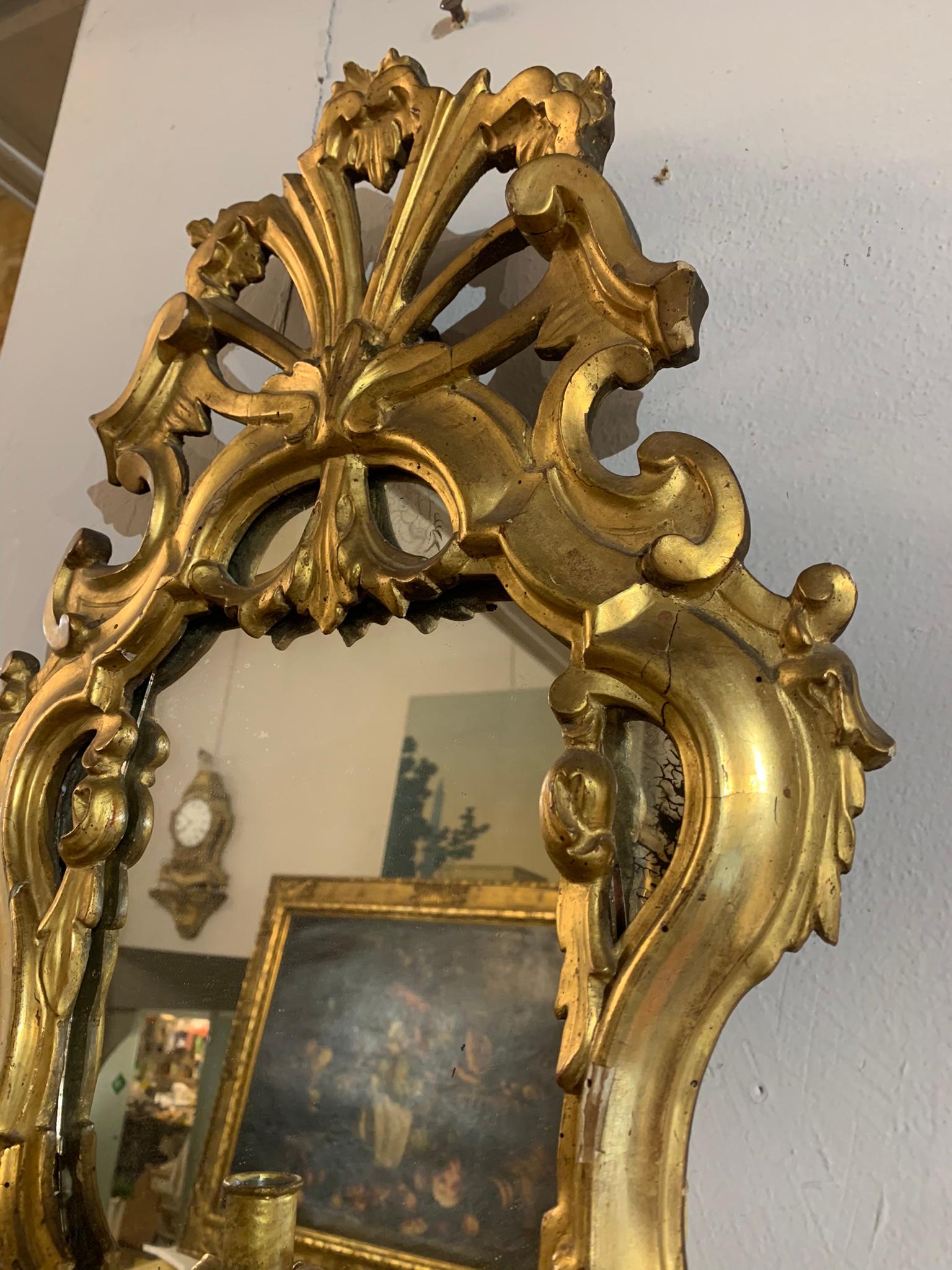 Louis Philippe Pair of Giltwood Mirrors For Sale 5