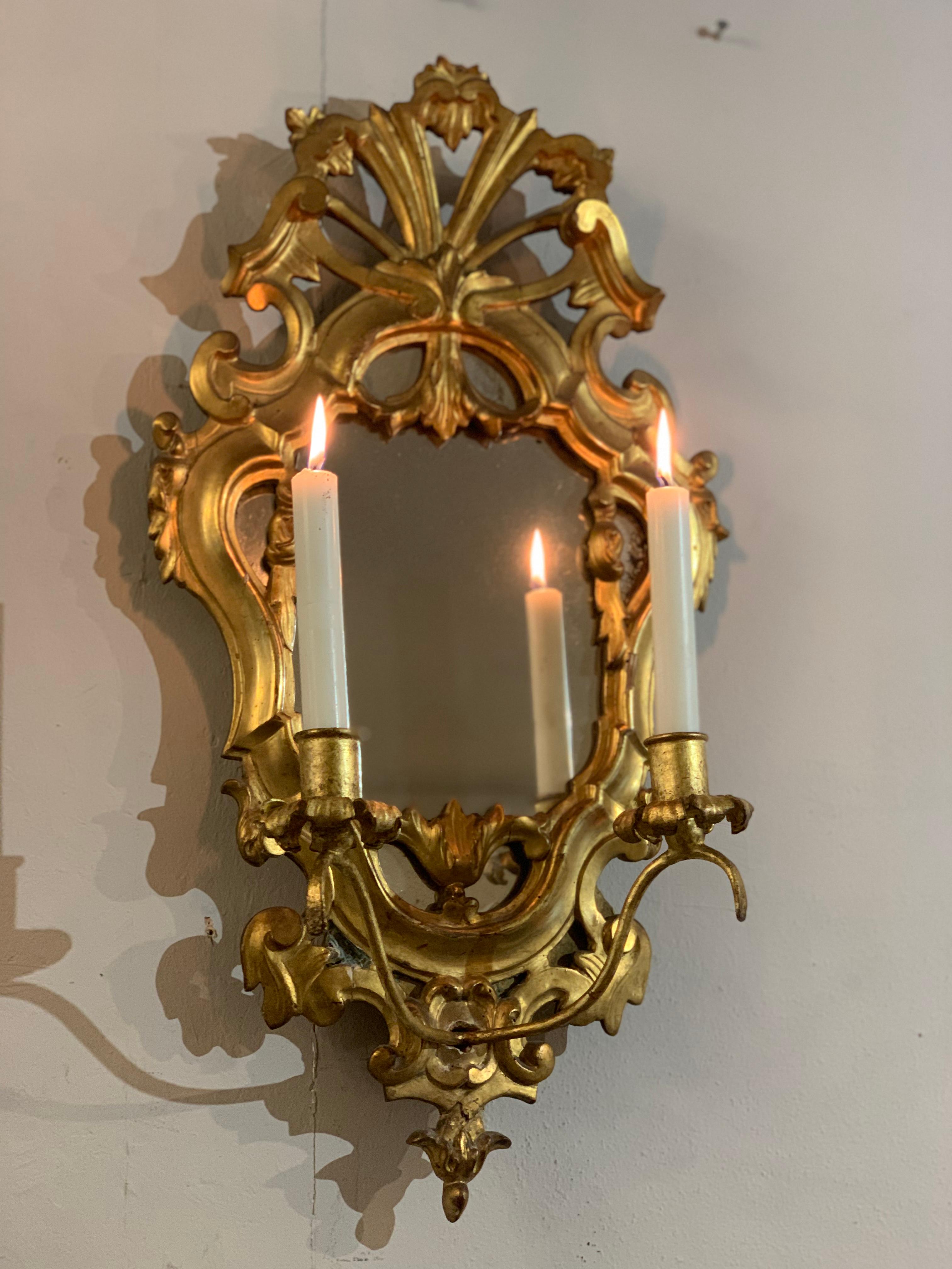 Louis Philippe Pair of Giltwood Mirrors For Sale 2