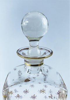 Louis-Philippe Perfume Bottle with Decorations of Stars, 19th Century