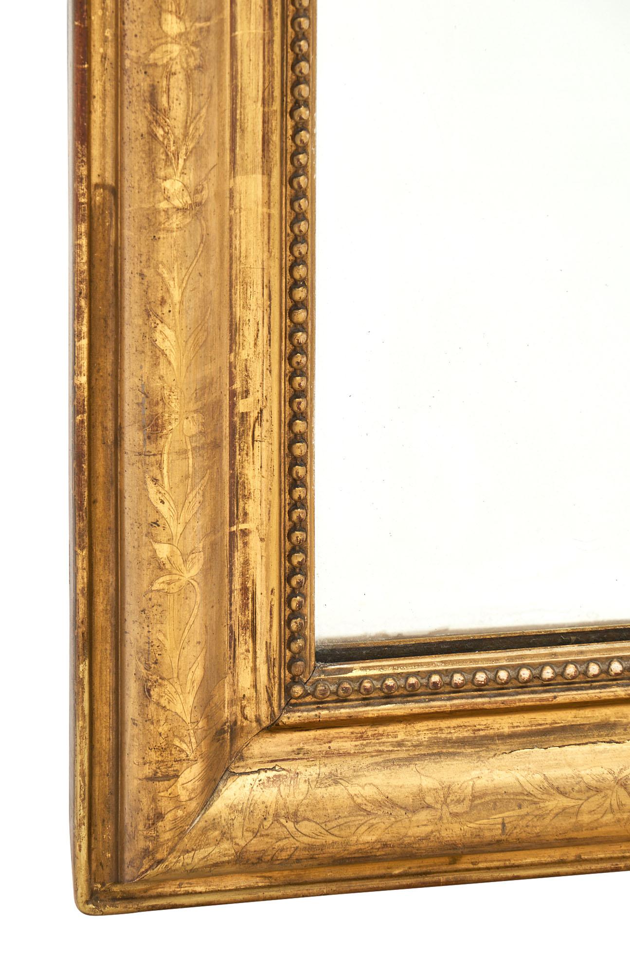 Louis Philippe Period Antique French Mirror 1