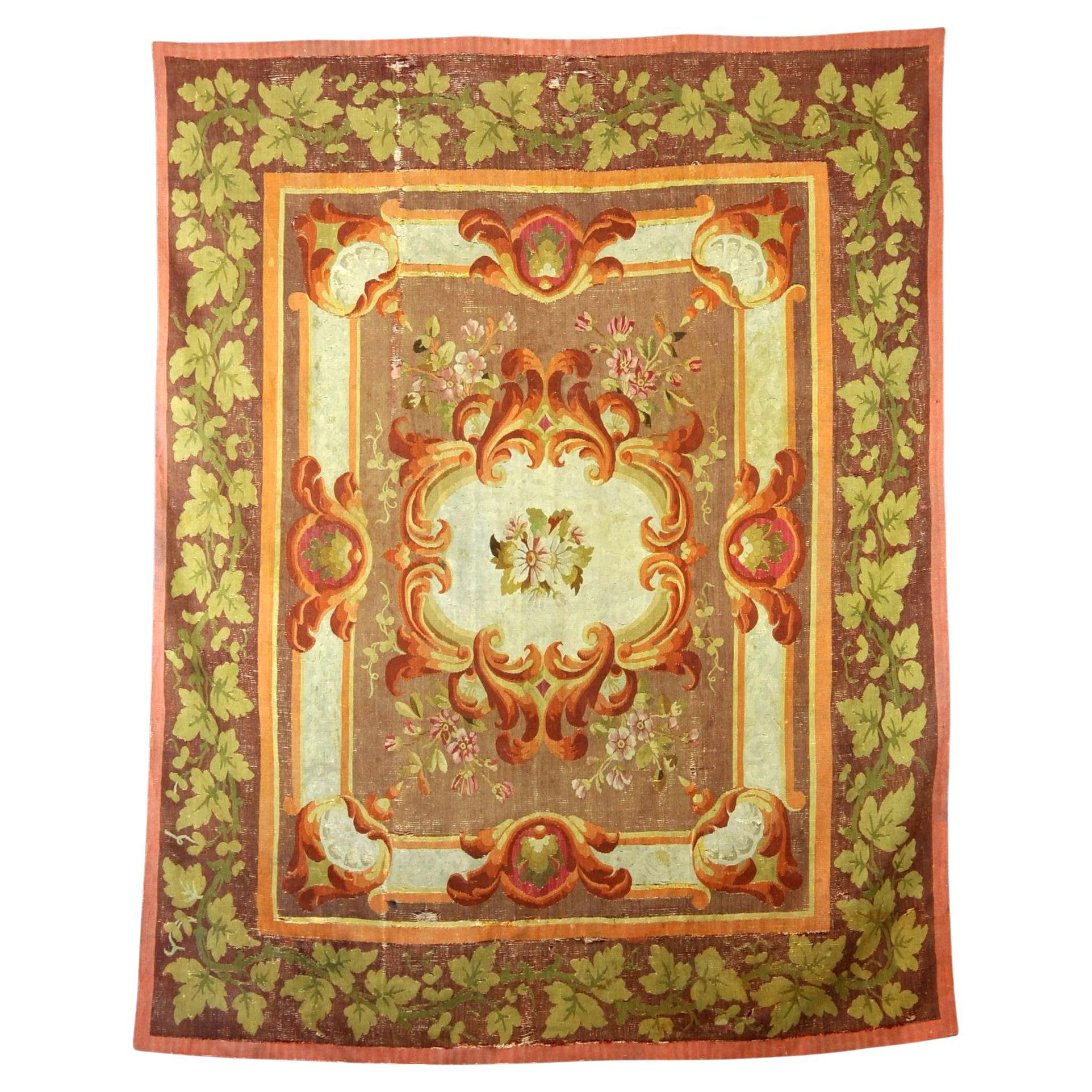 Louis Philippe Period Aubusson Rug For Sale