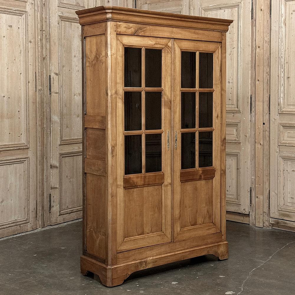 Luigi Filippo Libreria in ciliegio d'epoca Louis Philippe ~ Mobile da esposizione in vendita