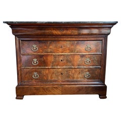 Antique Louis Philippe period chest of drawers  19th