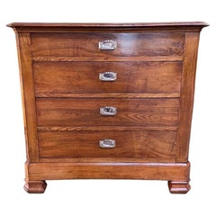 Cómoda de época Louis Philippe en olmo negro, S. XIX