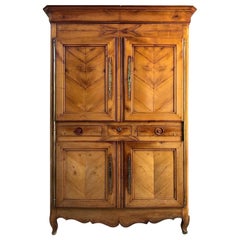 Louis Philippe Period Four-Fold Cherry Cabinet circa 1840