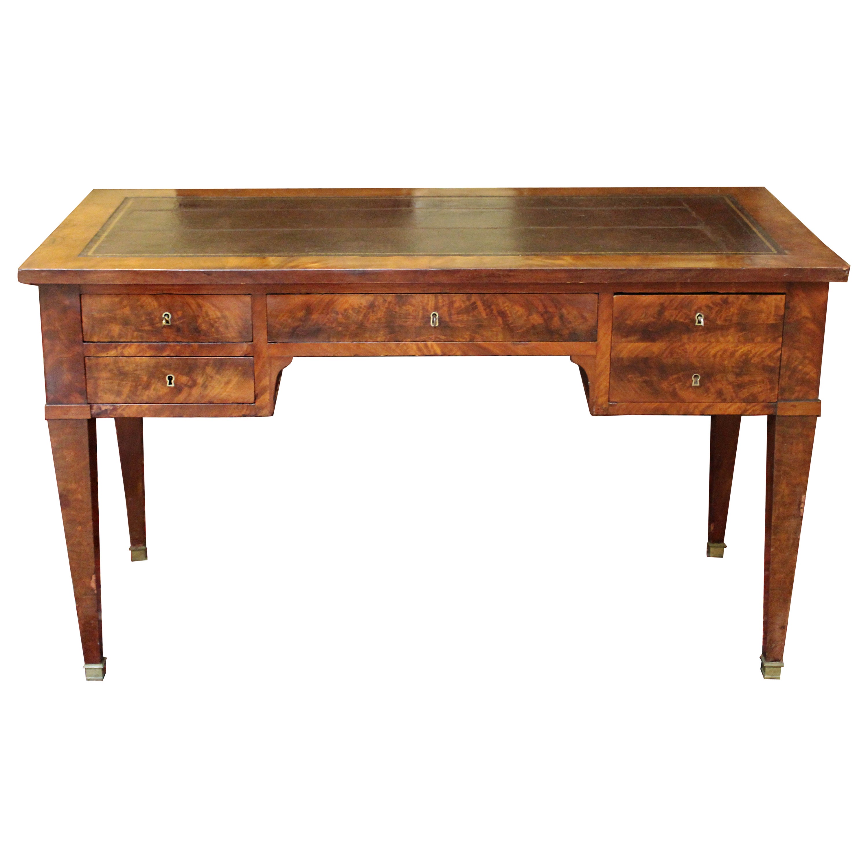 Louis Philippe Period French Bureau Plat Writing Desk