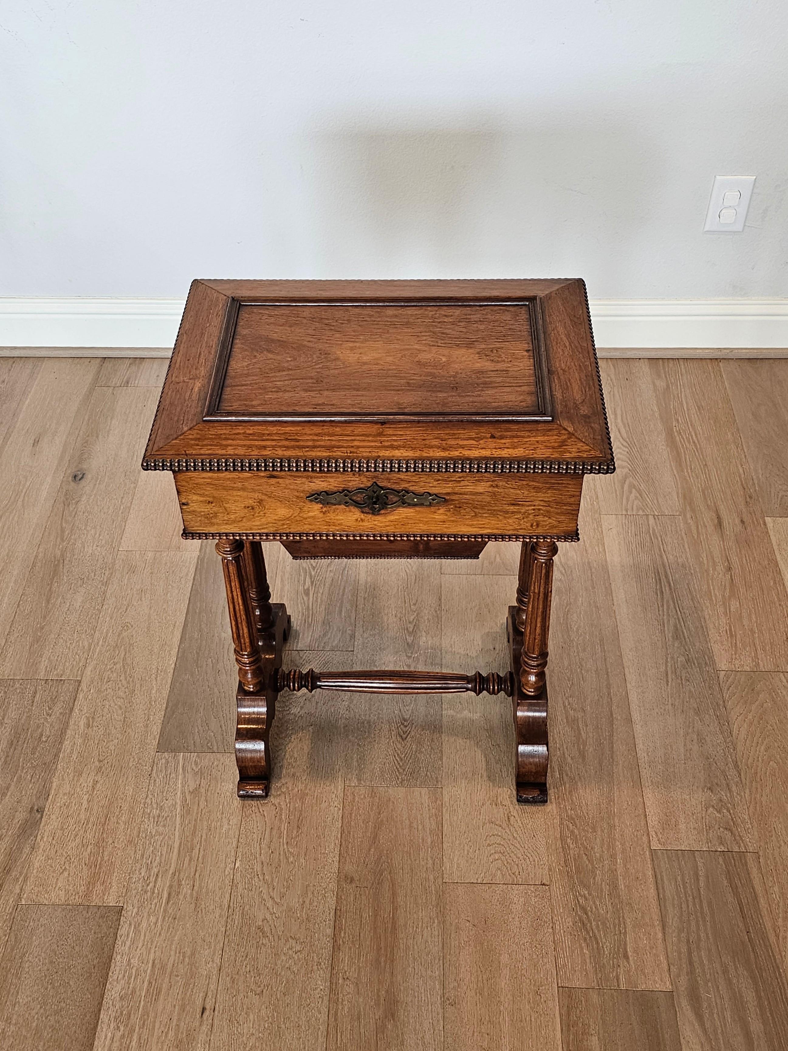 Louis Philippe Period French Walnut Sewing Stand Work Table  For Sale 10
