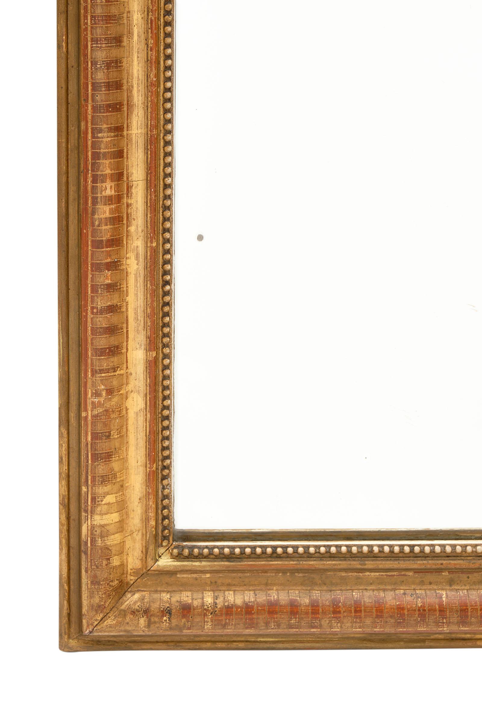 Louis Philippe Period Gold Leaf Mirror 1