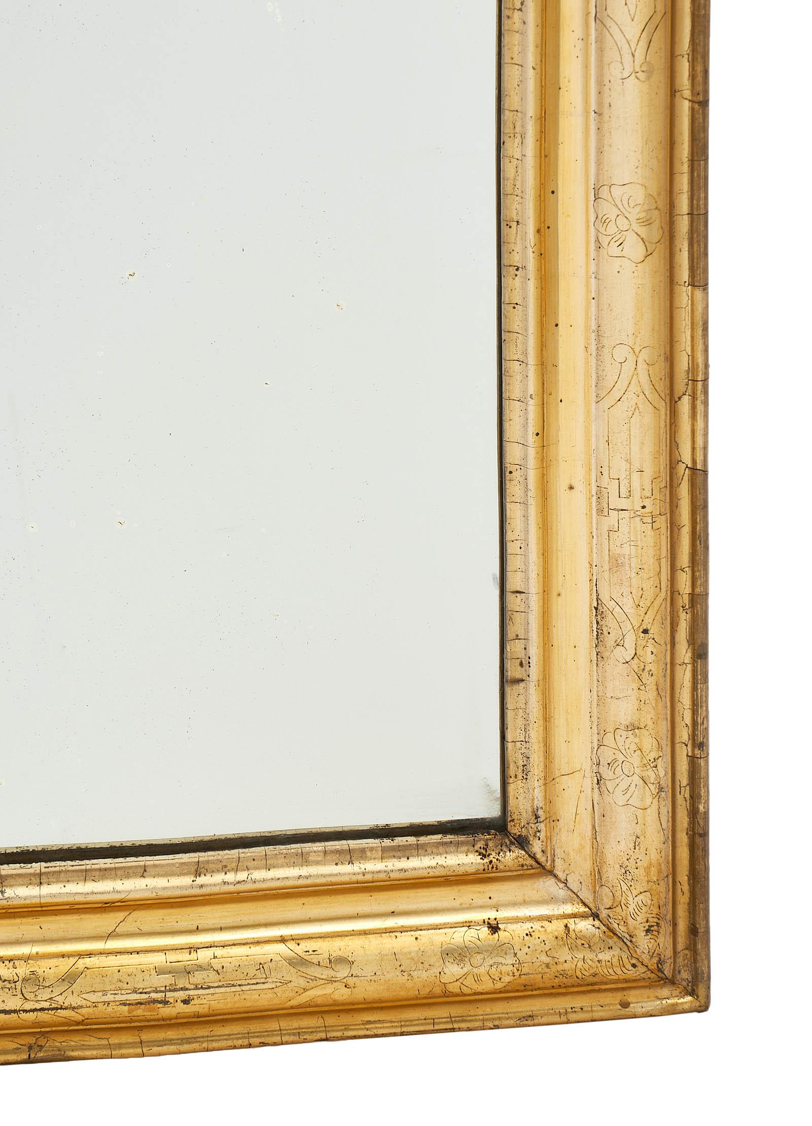 Louis Philippe Period Gold Leafed Mirror 5