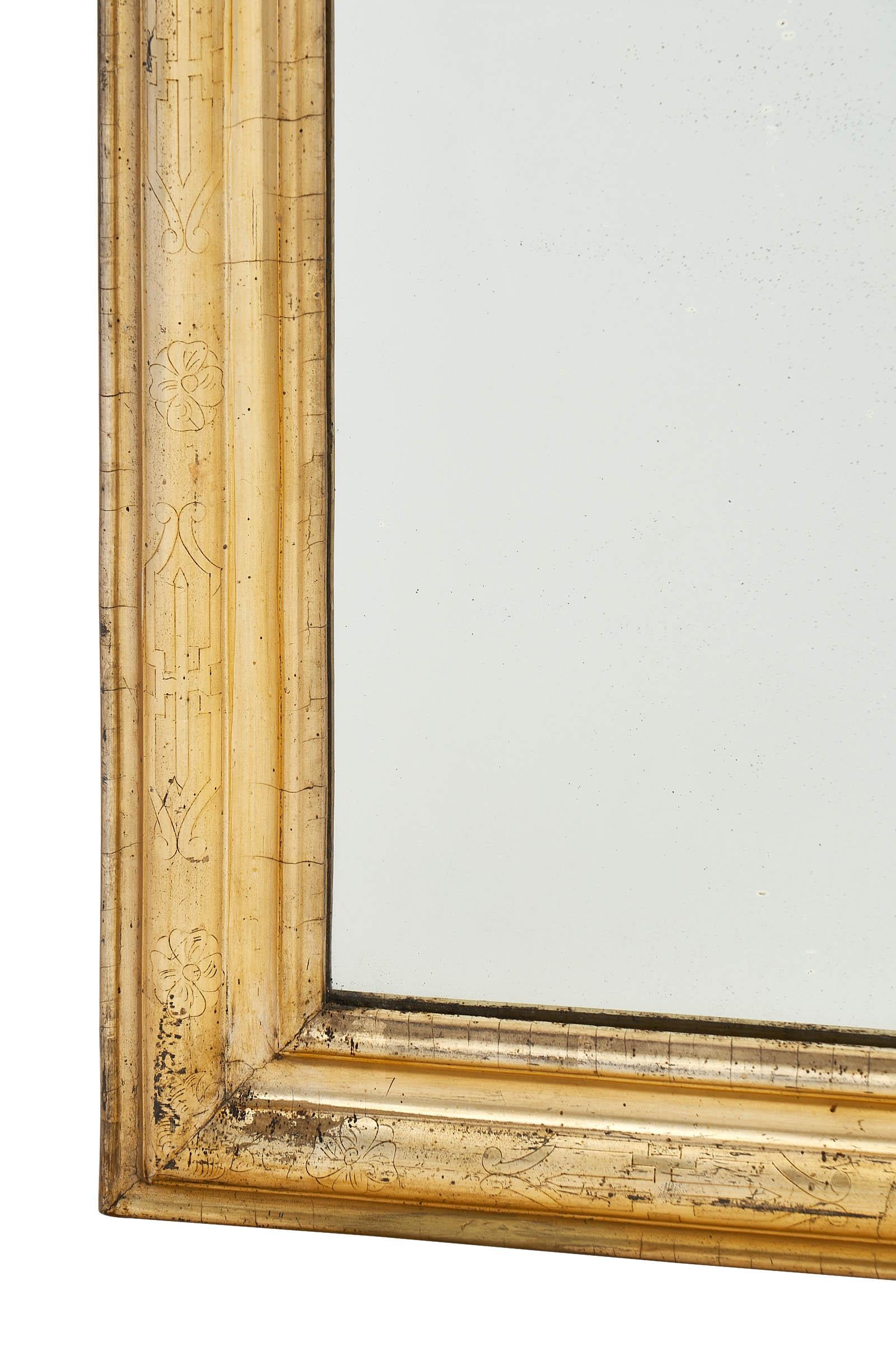 Louis Philippe Period Gold Leafed Mirror 3
