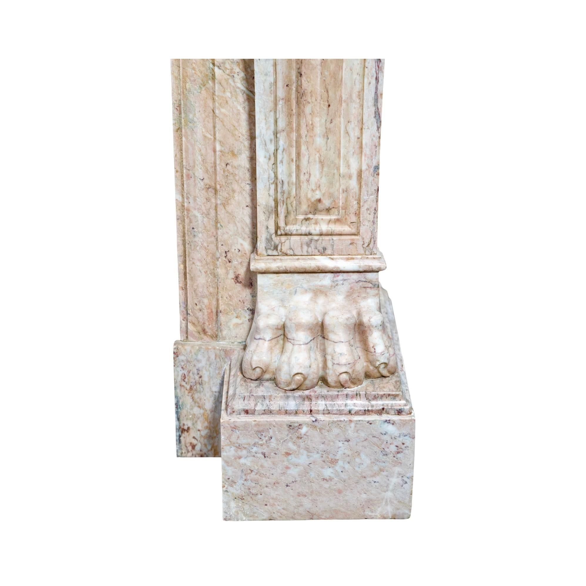 Antique French Balacet Marble Mantel For Sale 6
