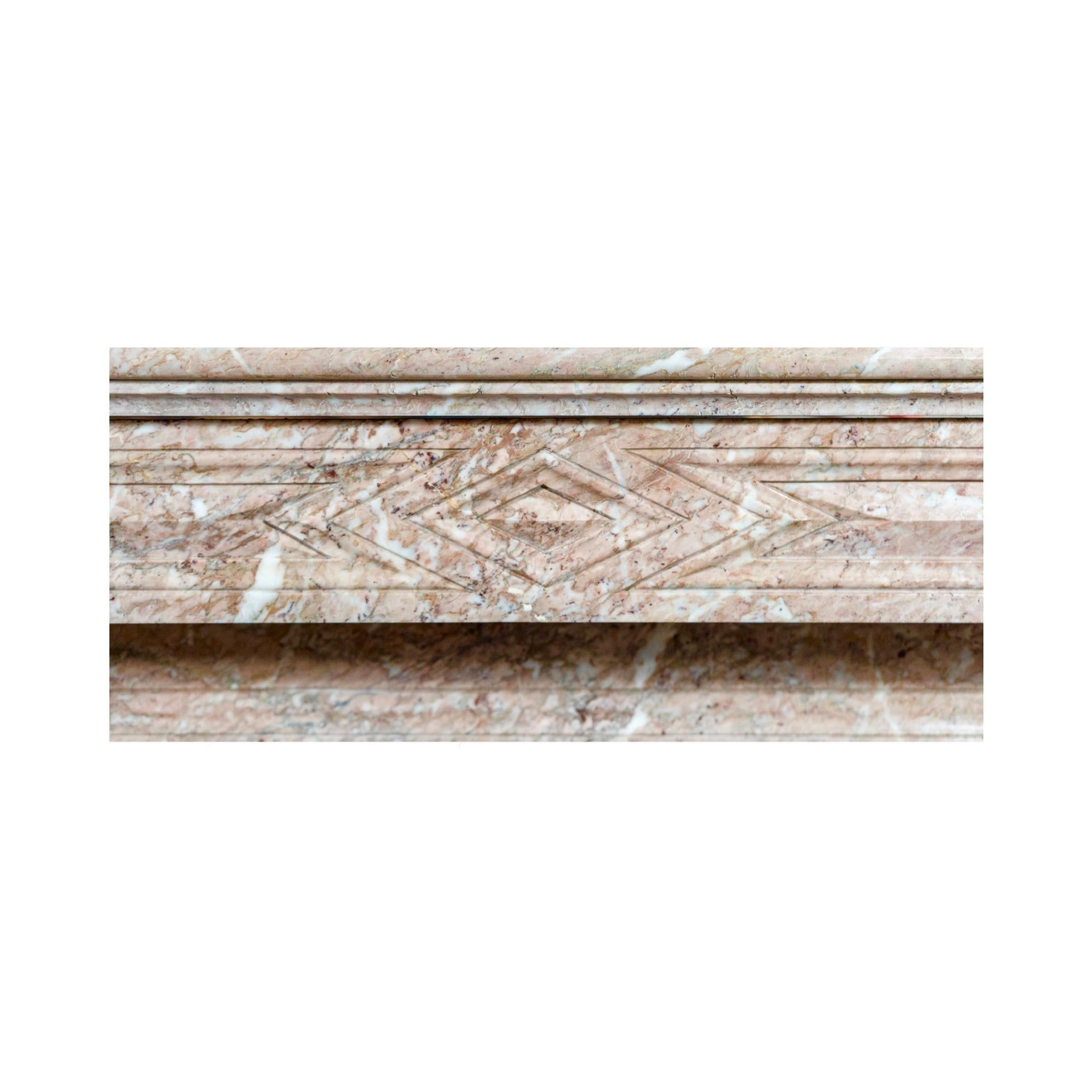 Antique French Balacet Marble Mantel For Sale 9