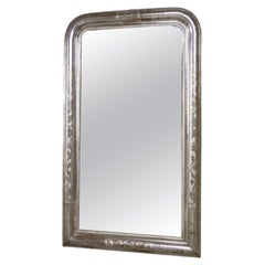 louis philippe mirror Louis Philippe Period Mirror With Silver Leaf