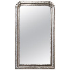 Antique Louis Philippe Period Silvered Mirror