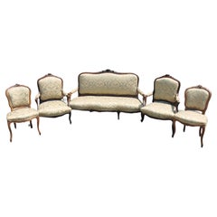 Antique Louis Philippe Period Sofa Set 5 circa 1840 Italy 